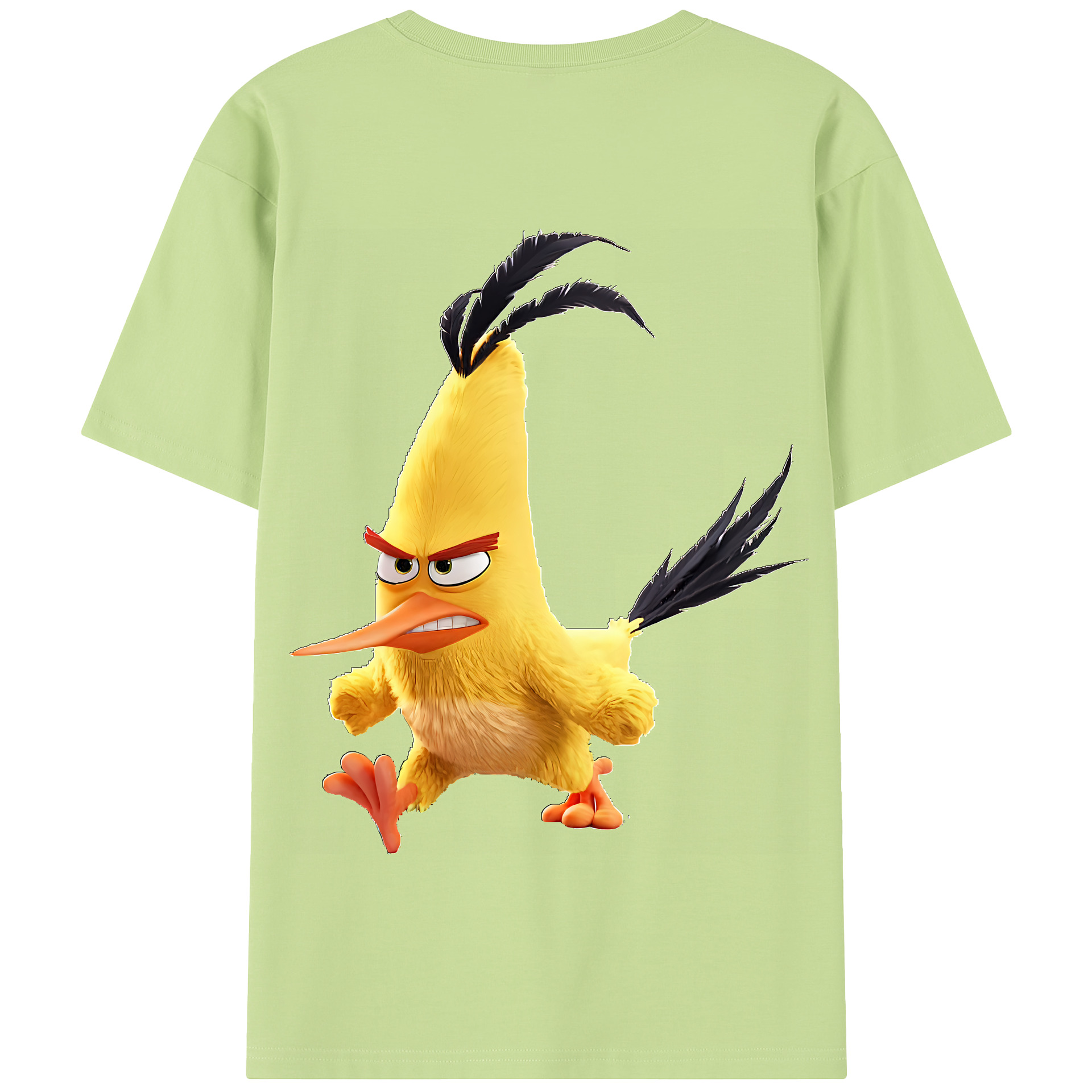 （画像用） Angry Birds アングリーバード 綿100％半袖Tシャツ（背面プリント）
